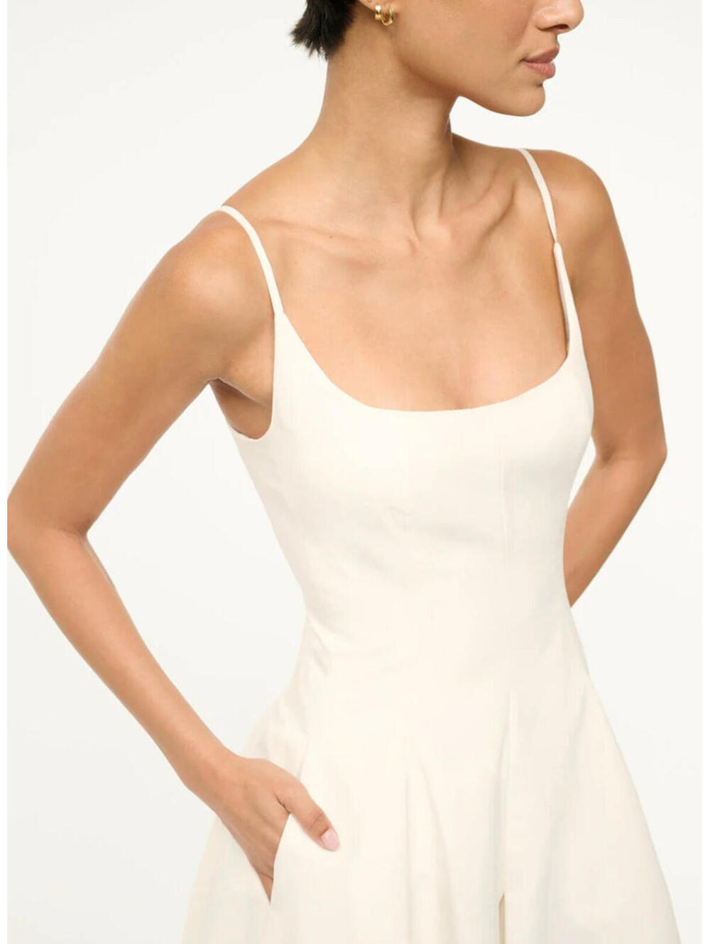 STAUD Ivory Cream Joy Maxi Dress - Picture 9 of 10